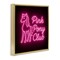 Stupell Industries Pink Pony Club Neon Floating Frame, design by Grotto Studios